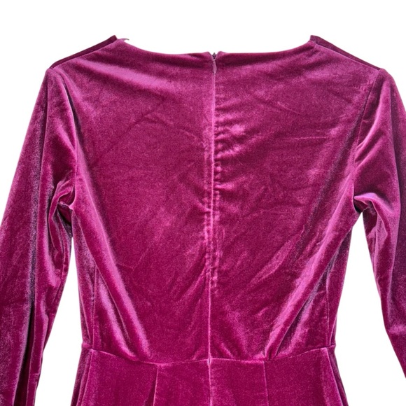 Candies Magenta Pink Velvet Romper. Size XS - Picture 10 of 15